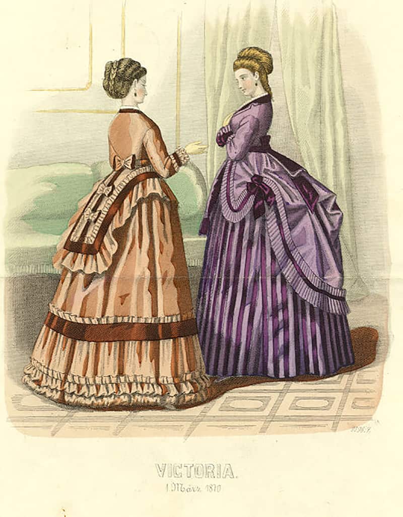 הדפס אופנה 1870
