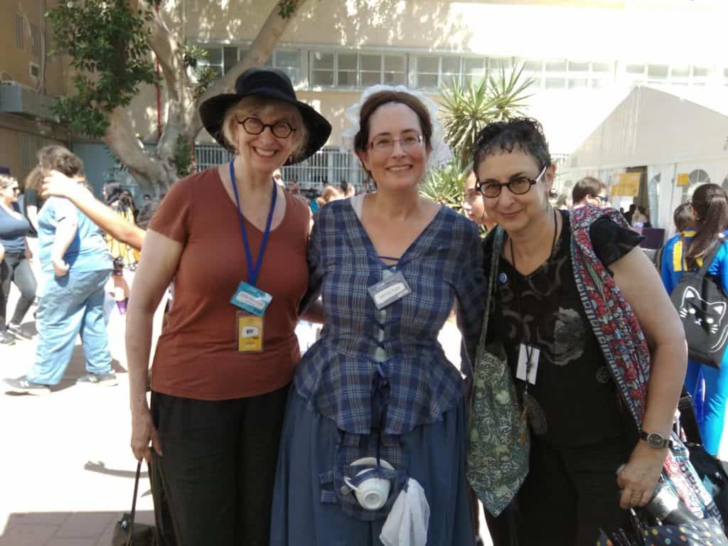 with Ellen Kushner and Delia Sherman at Icon