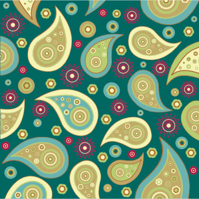 Green-And-Gold-Paisley-Pattern
